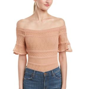 Torn by Ronny Kobo Haya Nude Bodysuit XS